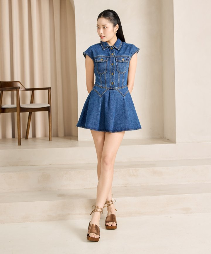 Luzern Denim Dress - Dark Wash