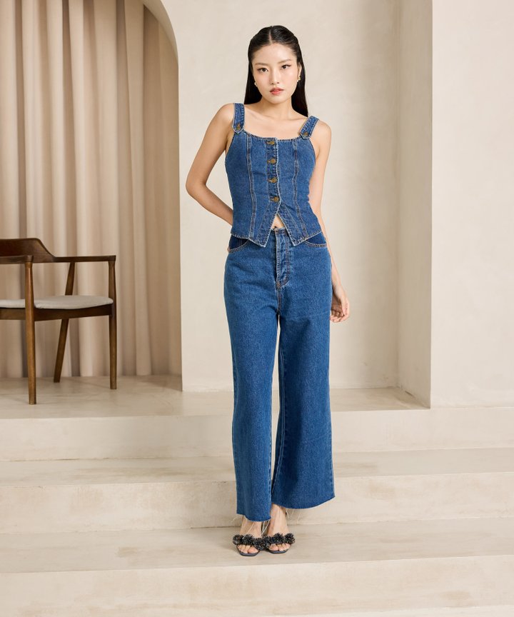 Milo Distressed Jeans - Dark Wash