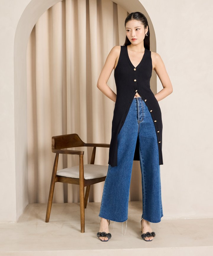Tsuri Button Outerwear - Black