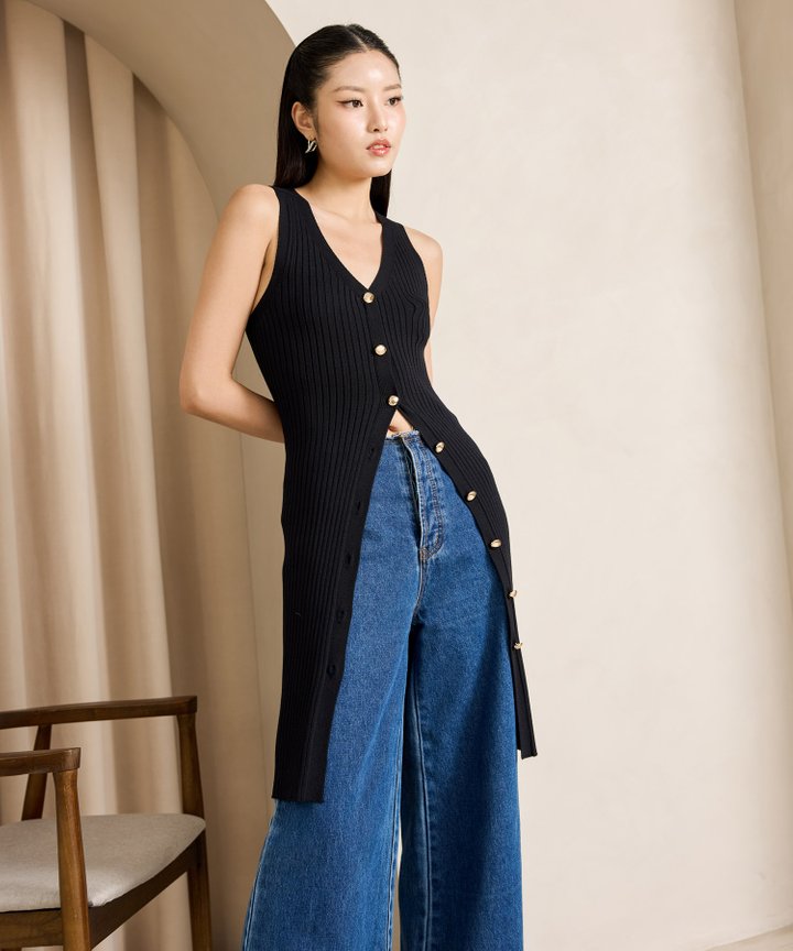 Tsuri Button Outerwear - Black