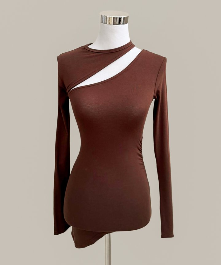 Amari Cut Out Top - Espresso