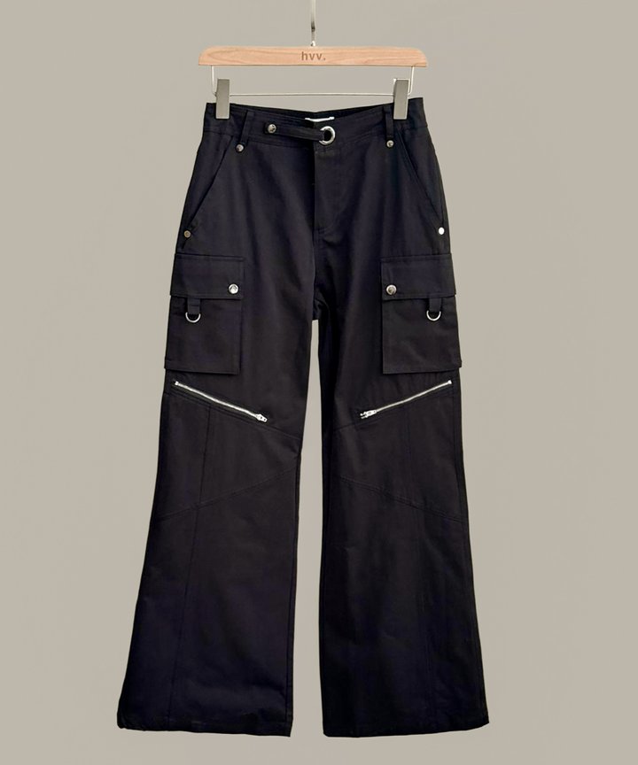 Ash Cargo Pants - Black
