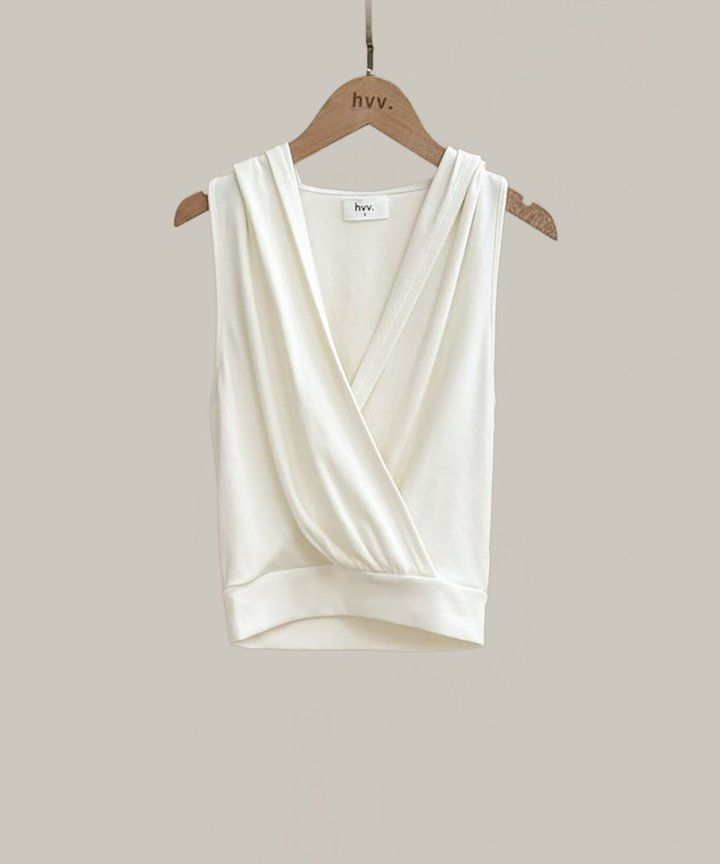 Maddox Hoodie Top - White