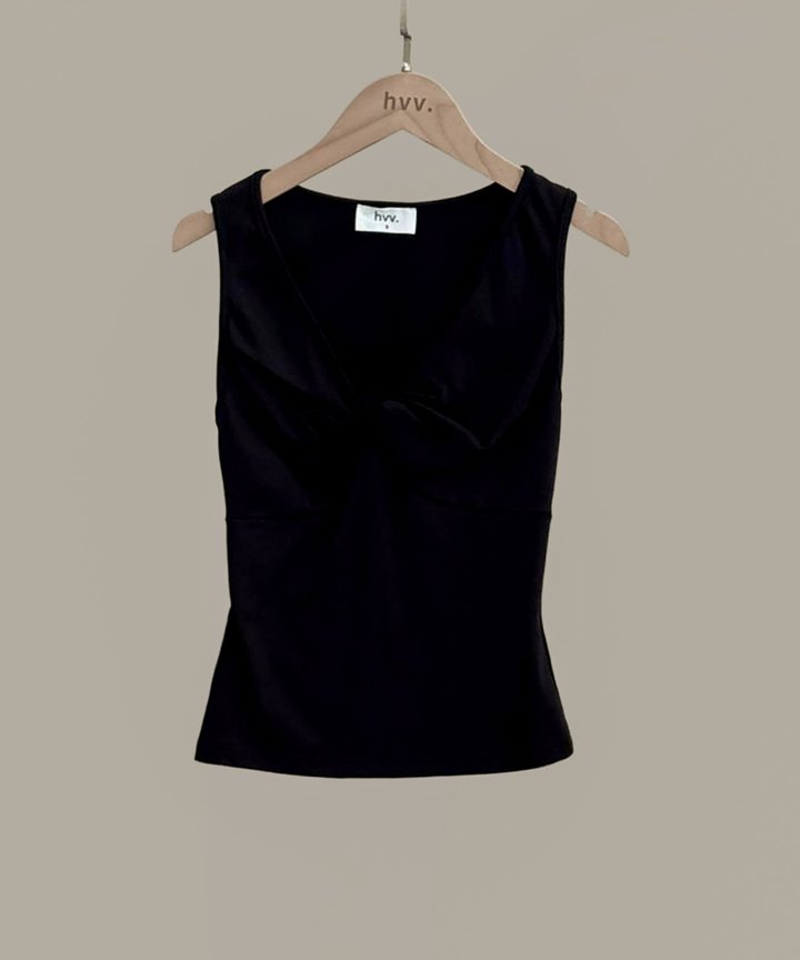 Bastille Knotted Top - Black