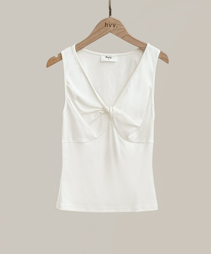 Bastille Knotted Top - White