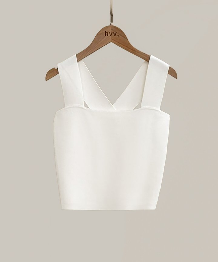 Felix Knit Tank - White