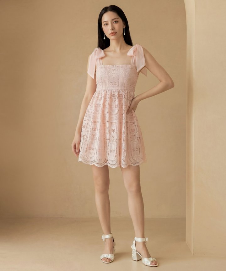 [HVVCNY2026] Chrysanthemum Crochet Babydoll - Sakura