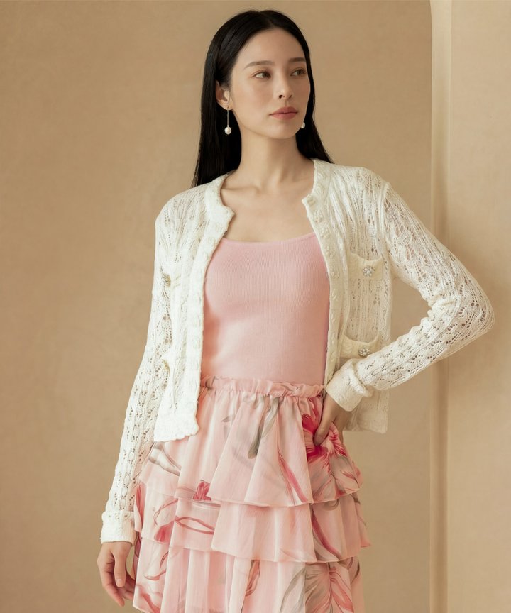 [HVVCNY2026] Tullerie Knit Cardigan - Ivory