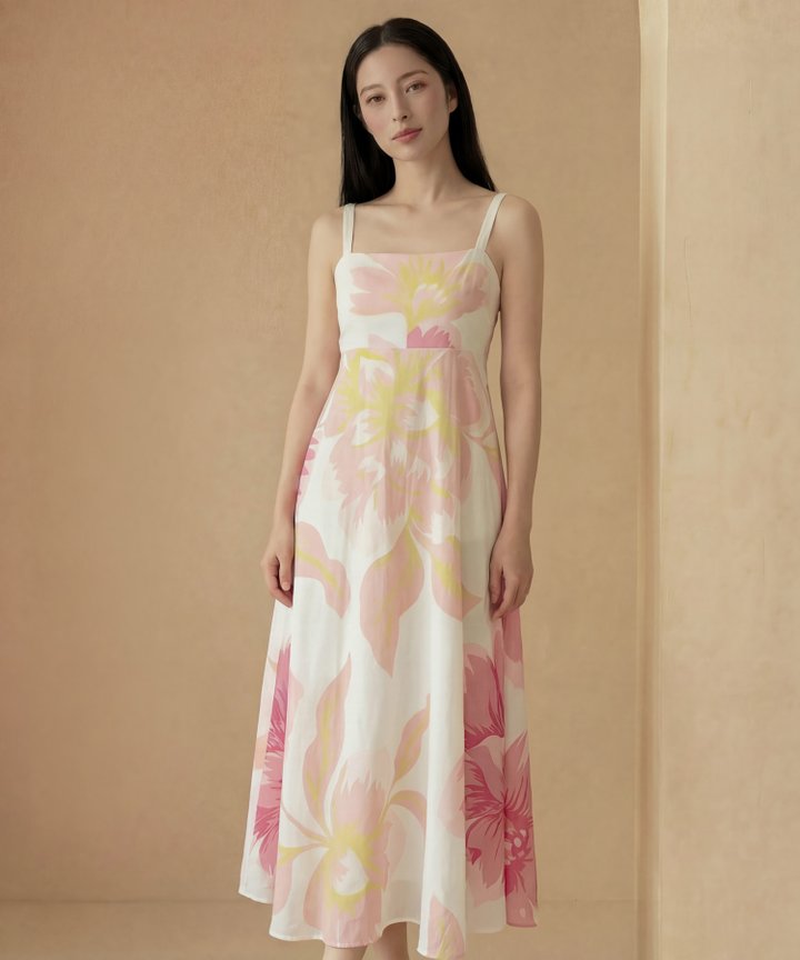 [HVVCNY2026] Wisteria Floral Maxi - Pale Pink