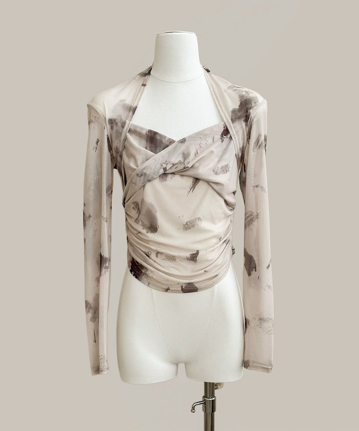 Sandra Abstract Blouse