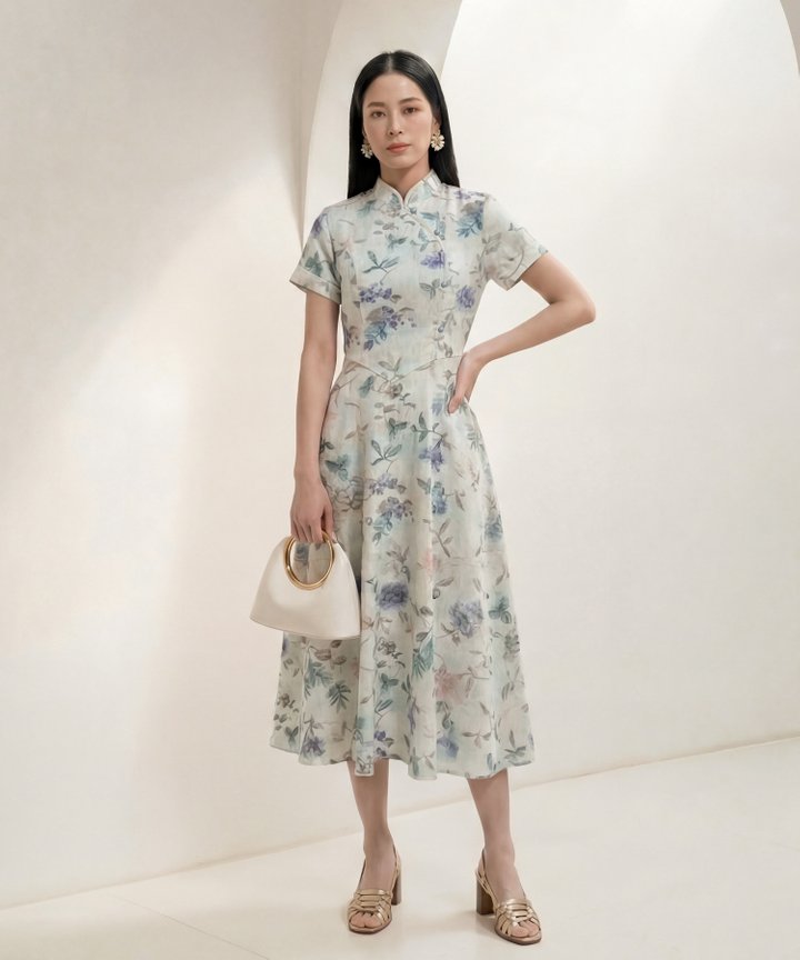 [HVVCNY2026] Fleur Denim Midaxi