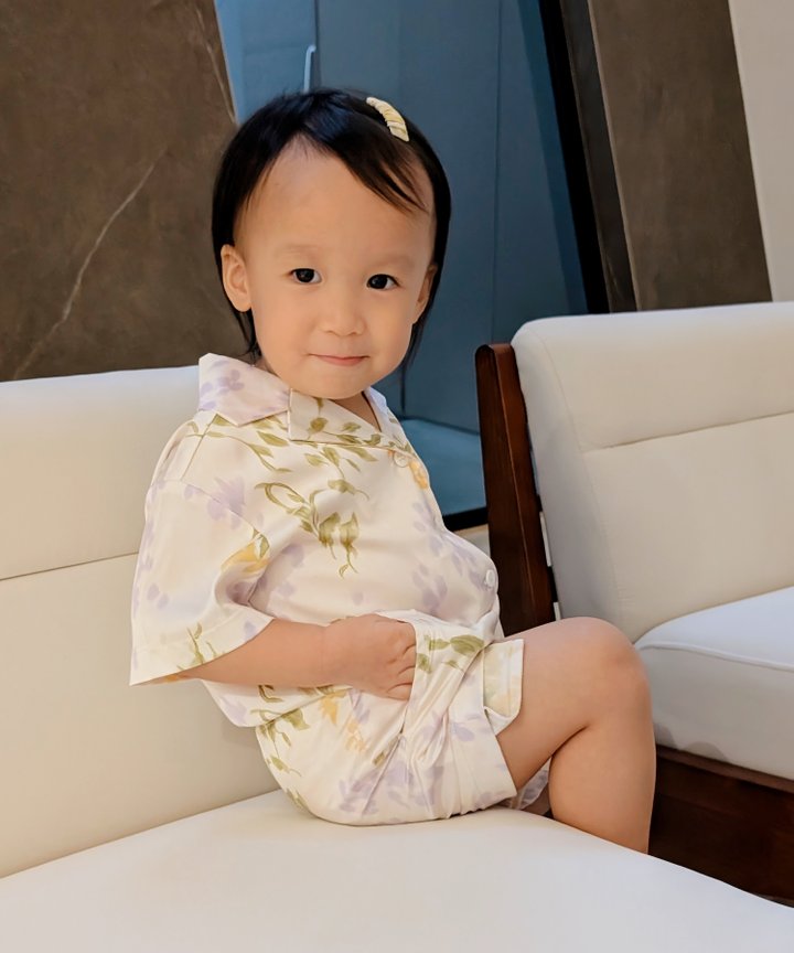 [HVVCNY2026] (KIDS) Mirage Watercolor Blouse - Pink