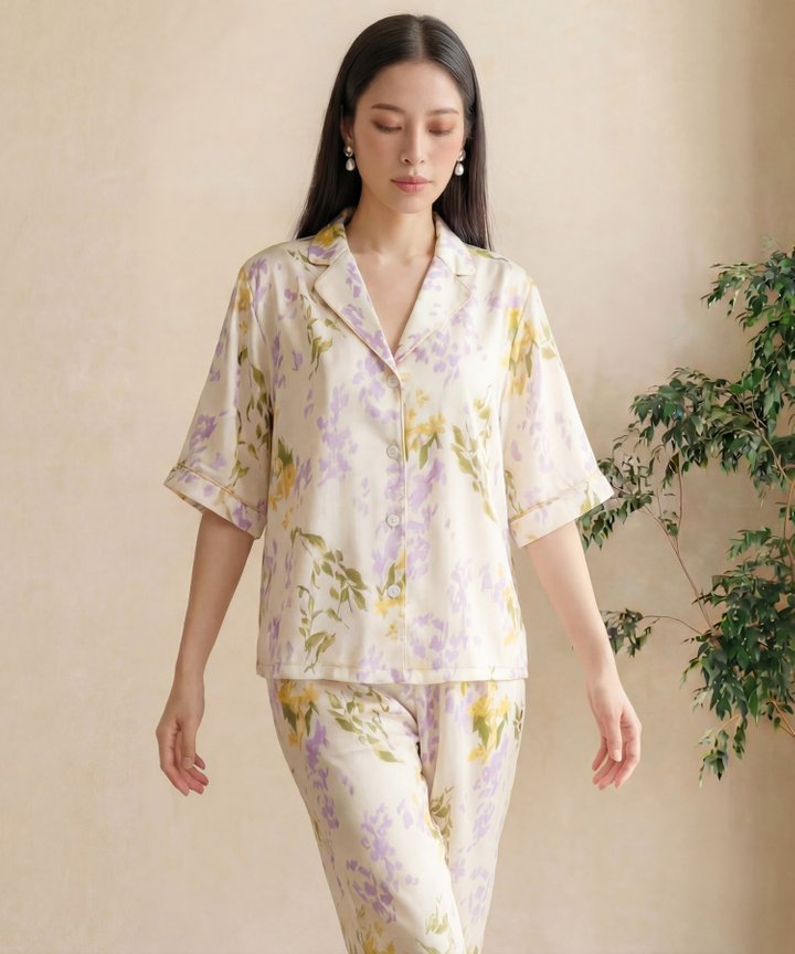 [HVVCNY2026] Mirage Watercolor Blouse - Lilac