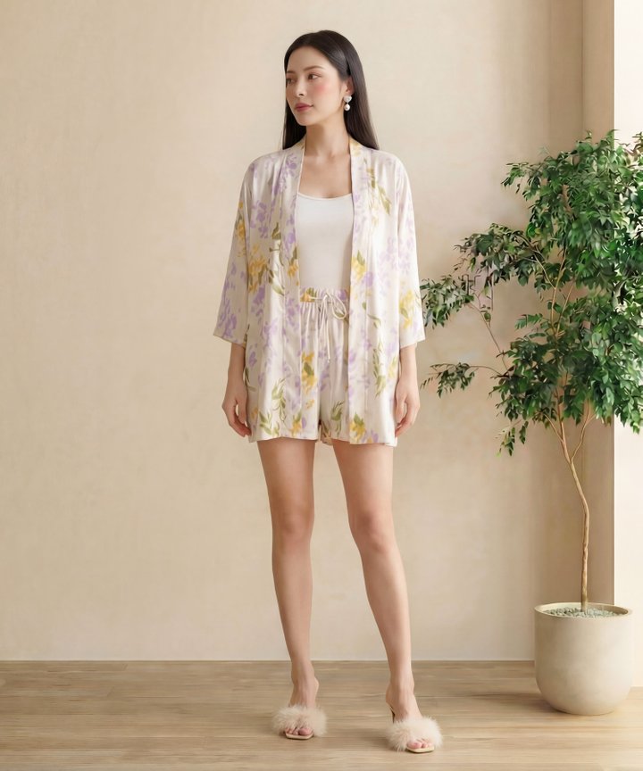 [HVVCNY2026] Mirage Watercolor Shorts - Lilac