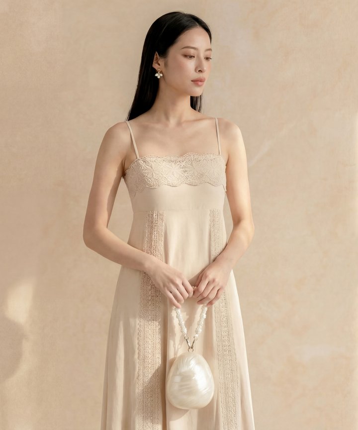 [HVVCNY2026] Osmanthus Crochet Maxi - Oat