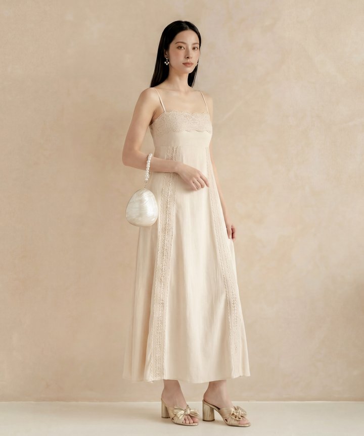 [HVVCNY2026] Osmanthus Crochet Maxi - Oat