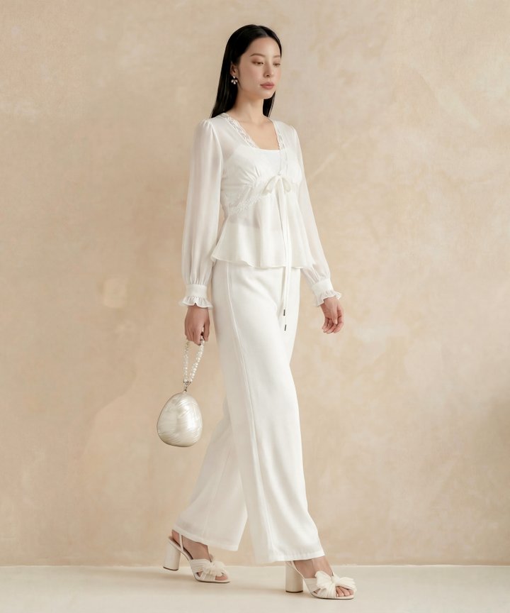 [HVVCNY2026] Poetry Lace Outerwear - White