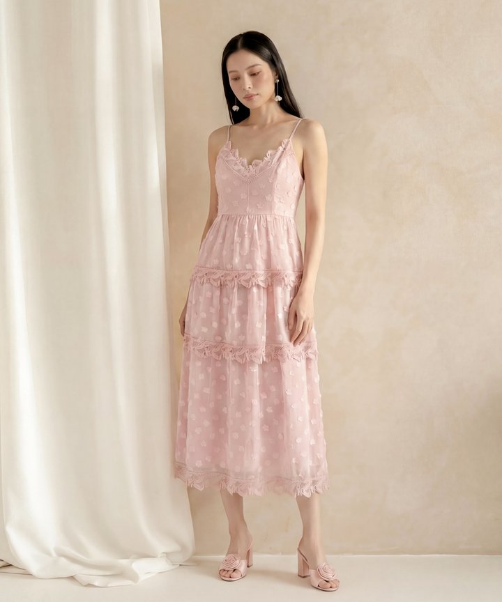 [HVVCNY2026] Marmalade Textured Midi - Rose Pink