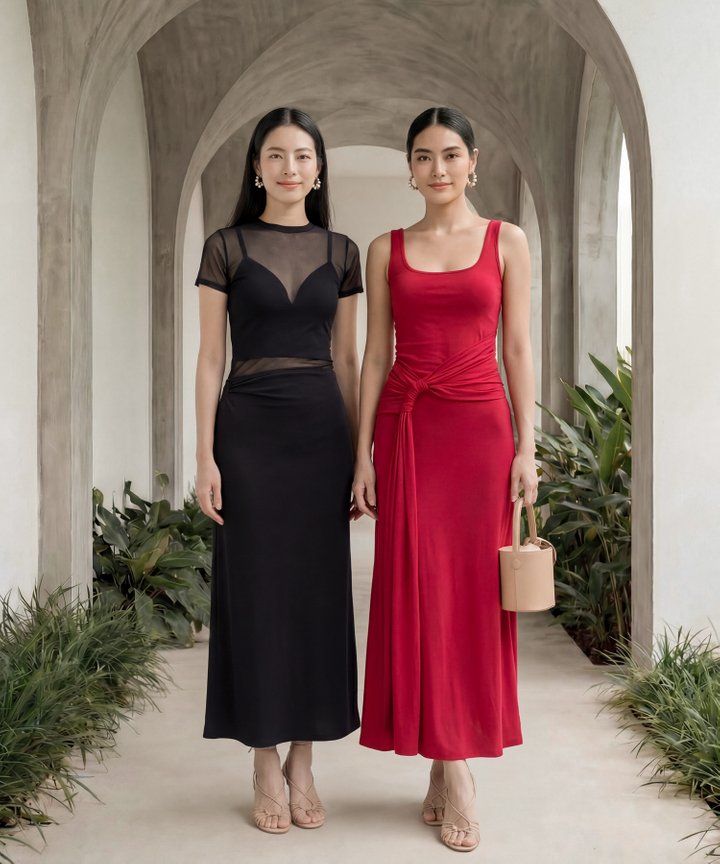 [HVVCNY2026] Mykonos Knotted Maxi - Valentine