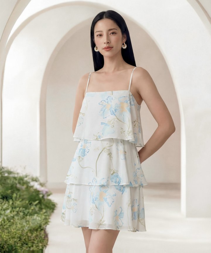 [HVVCNY2026] Peony Tiered Mini - Powder Blue
