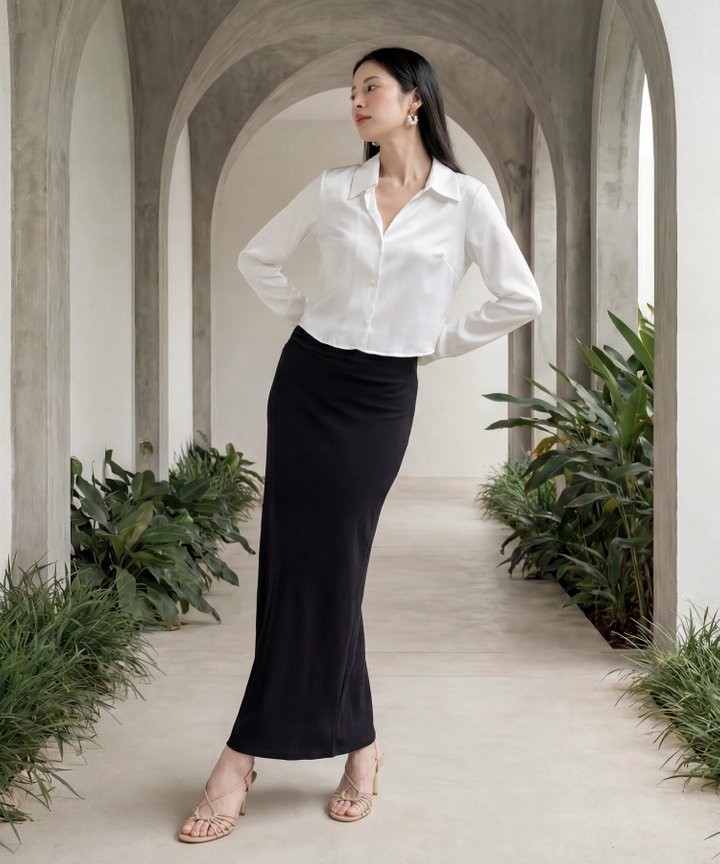 [HVVCNY2026] Uma Maxi Skirt - Black