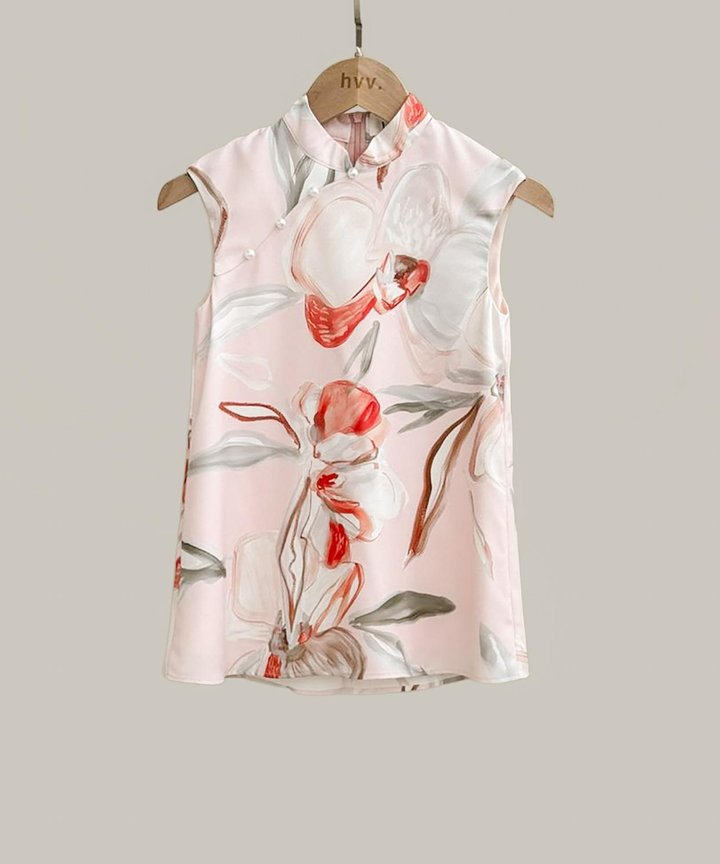 [HVVCNY2026] (KIDS) Waterlily Cheongsam Mini - Rouge