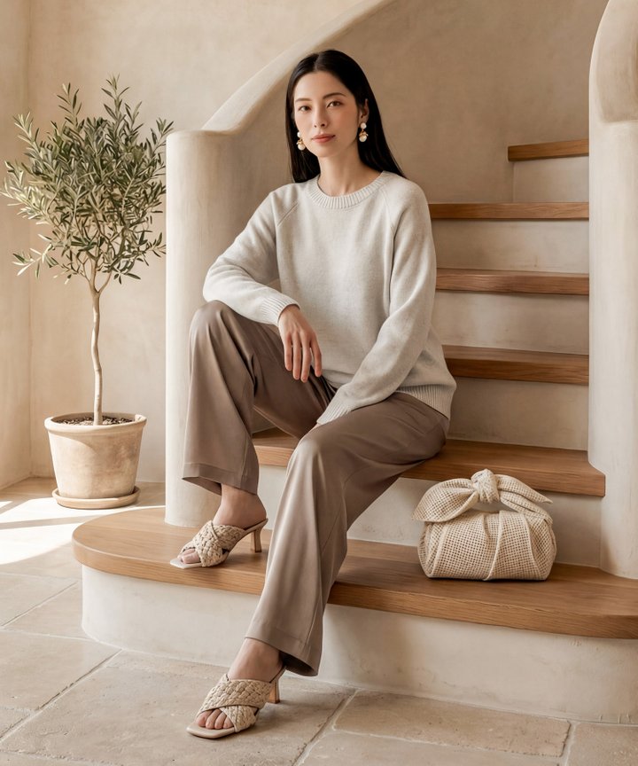 Alene Oversized Knit Sweater - Sleet Grey