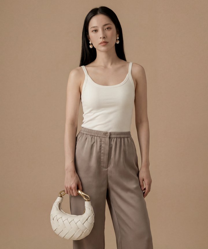 Alexis Padded Top - White