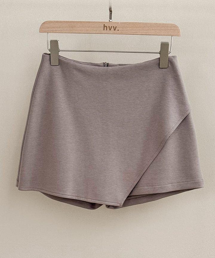 Maya Asymmetrical Skorts - Stone