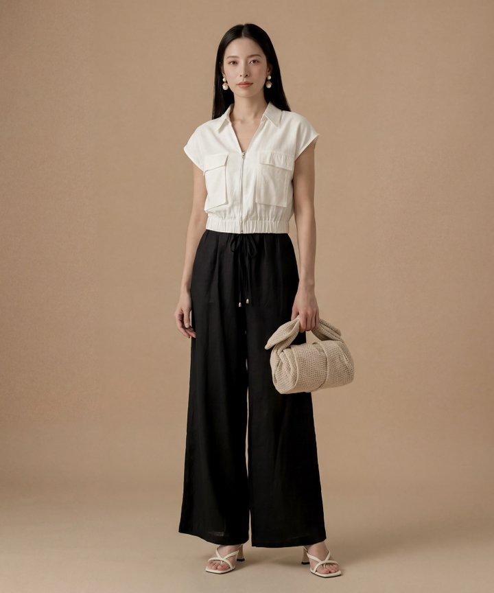 Saffia Utility Shirt - Cream