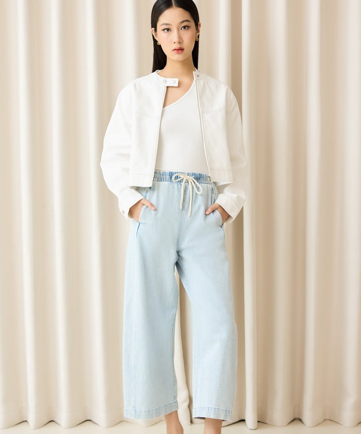 Marc Biker Jacket - White