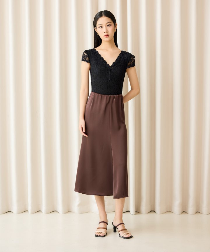 Perla Lace Bodysuit - Black