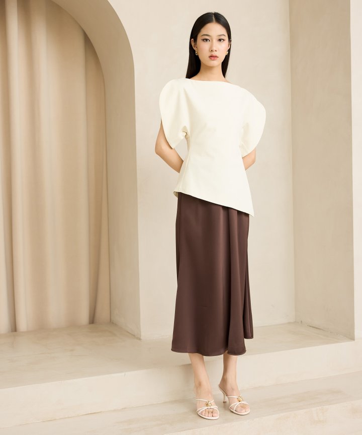 Tamara Midi Skirt - Espresso