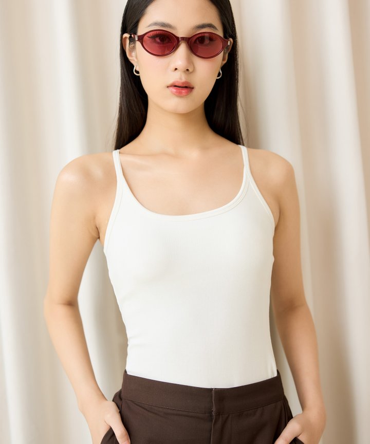 Alexis Padded Top - White