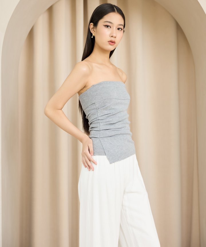 Thea Ruched Camisole - Grey