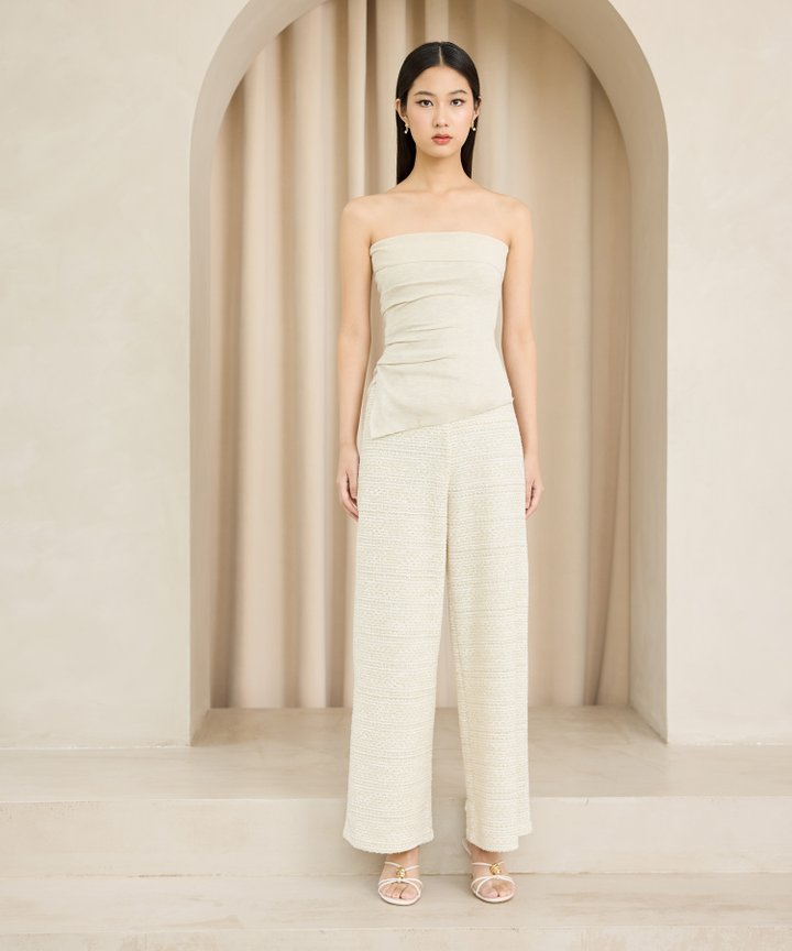 Thea Ruched Camisole - Oat