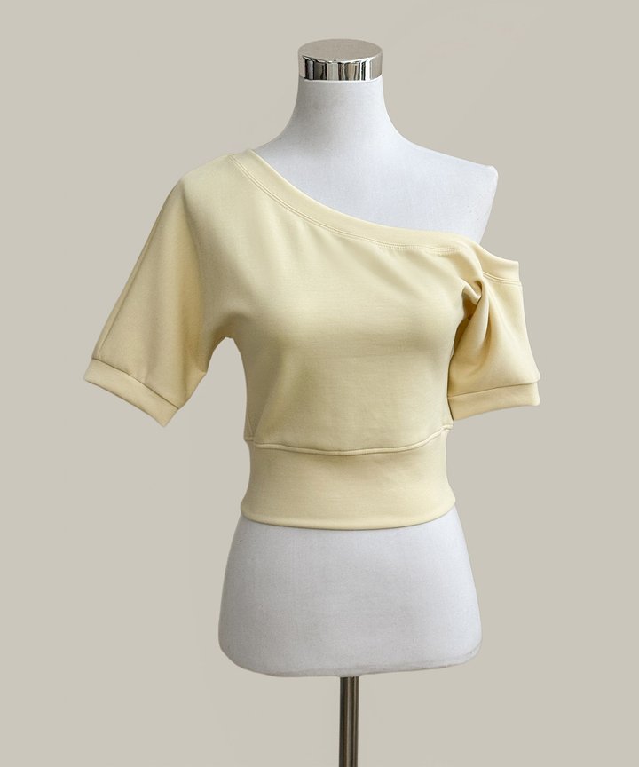 April One Shoulder Top - Daffodil