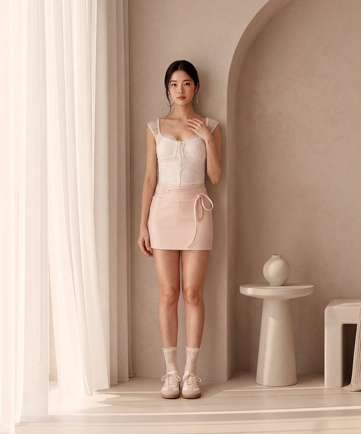 Carlisle Ribbon Skorts - Pink