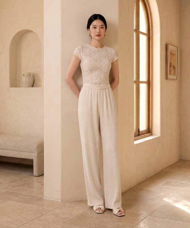 Lelet Lace Top - White