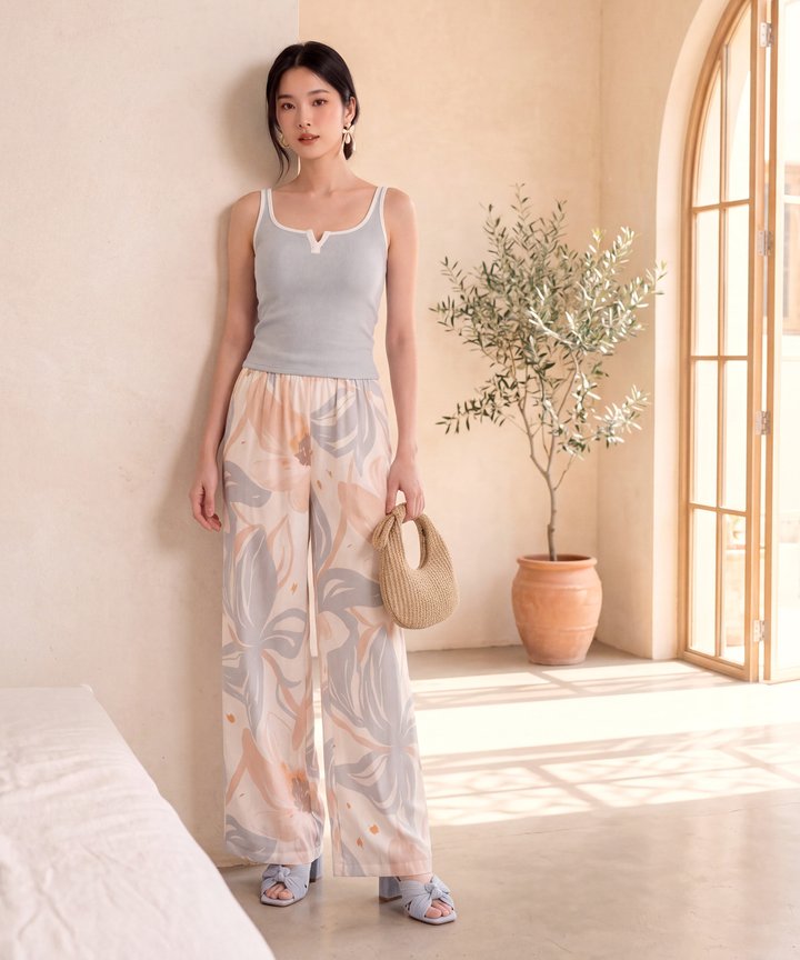 Lumon Pastel Pants - Pale Blue