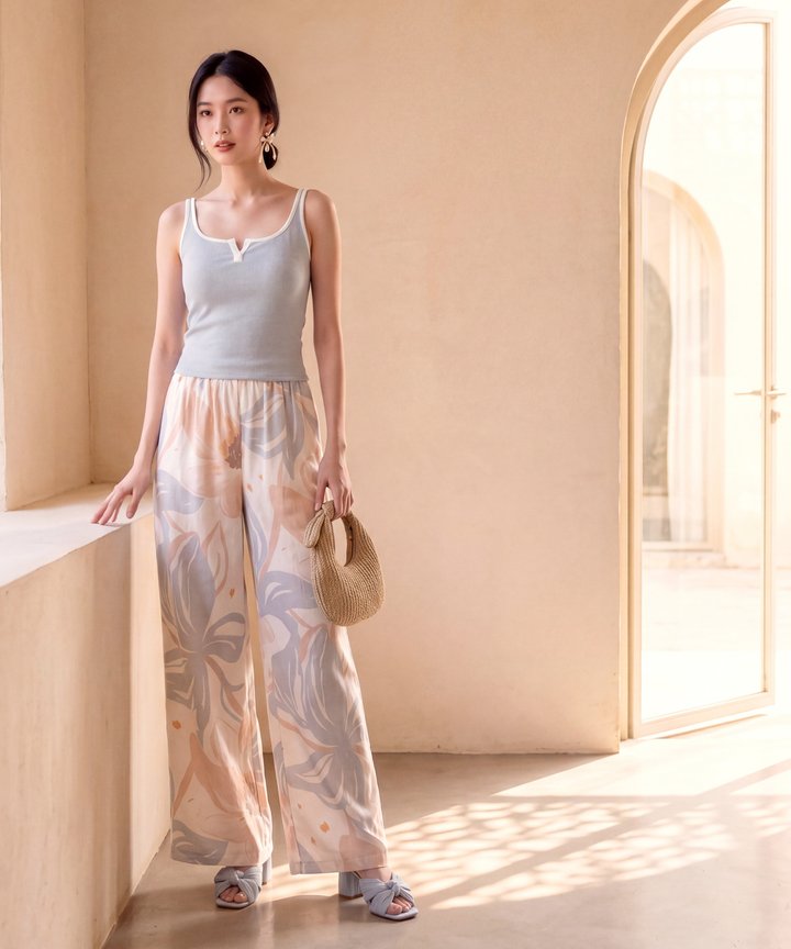 Lumon Pastel Pants - Pale Blue