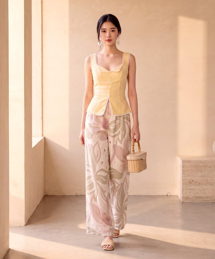 Lumon Pastel Pants - Pale Green