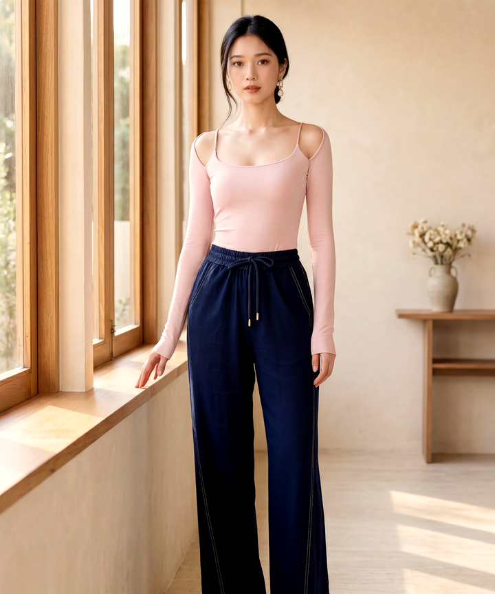 Tesca Cut Out Top - Pink