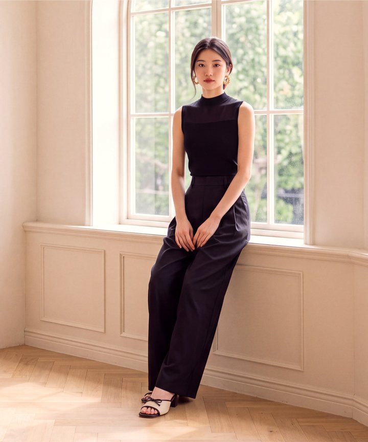 Blake Knit Top - Black