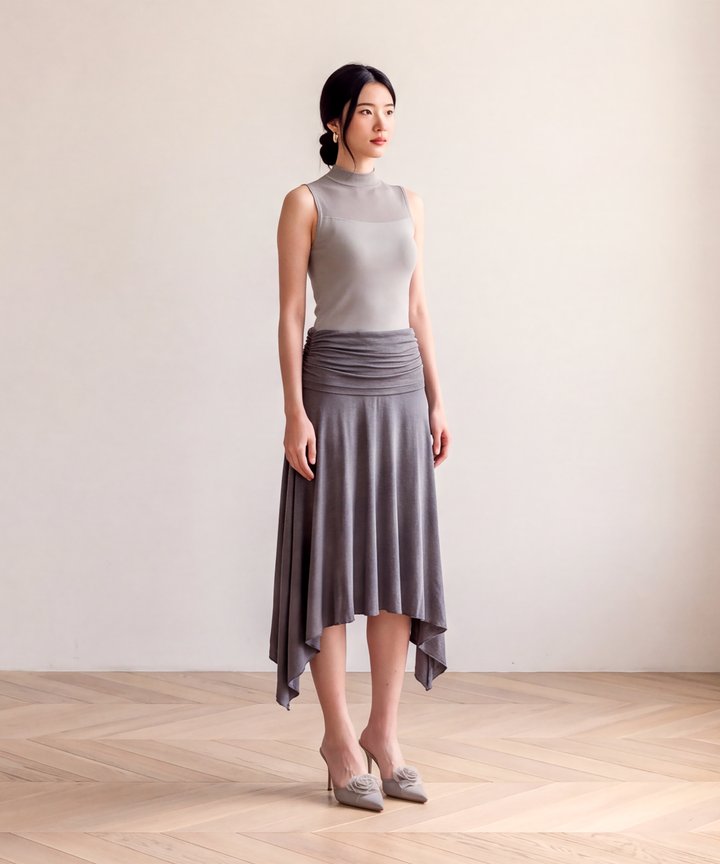 Blake Knit Top - Grey