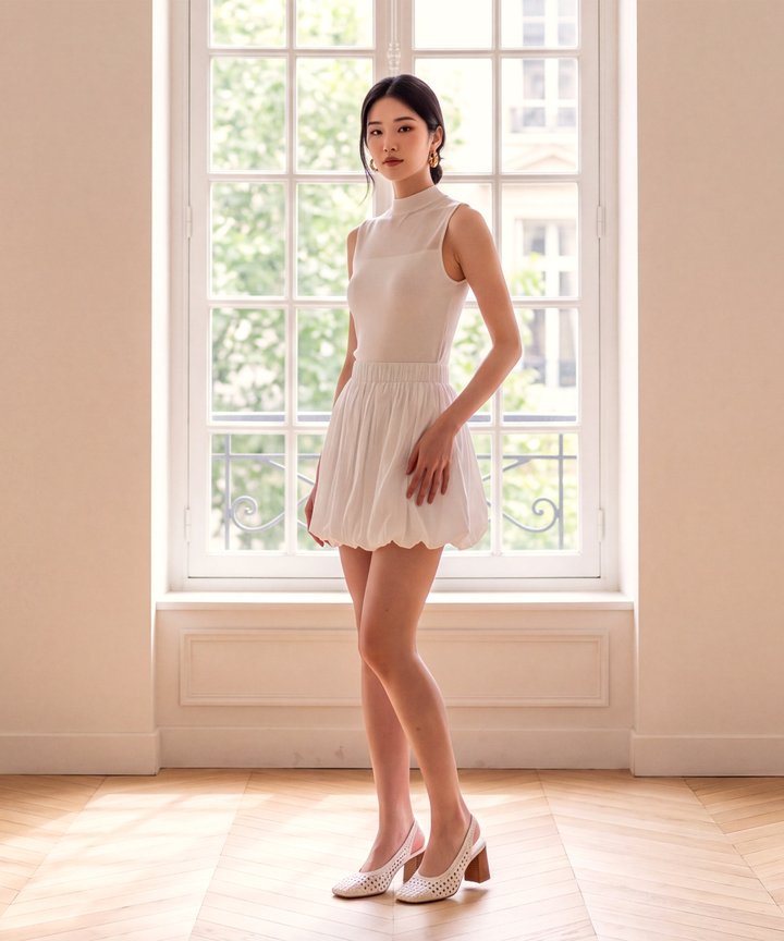 Blake Knit Top - White