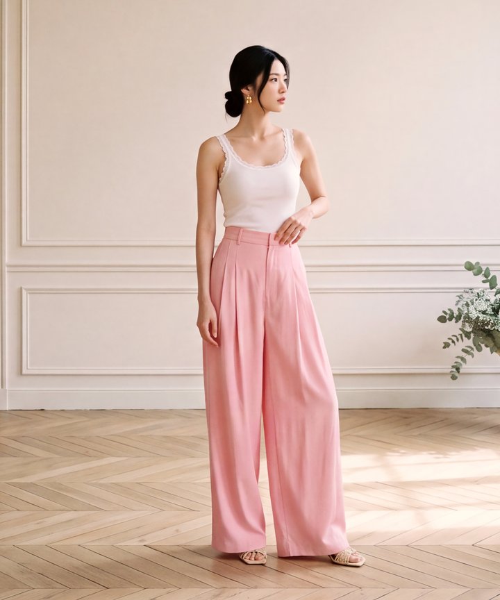 Fay Flared Pants - Pink