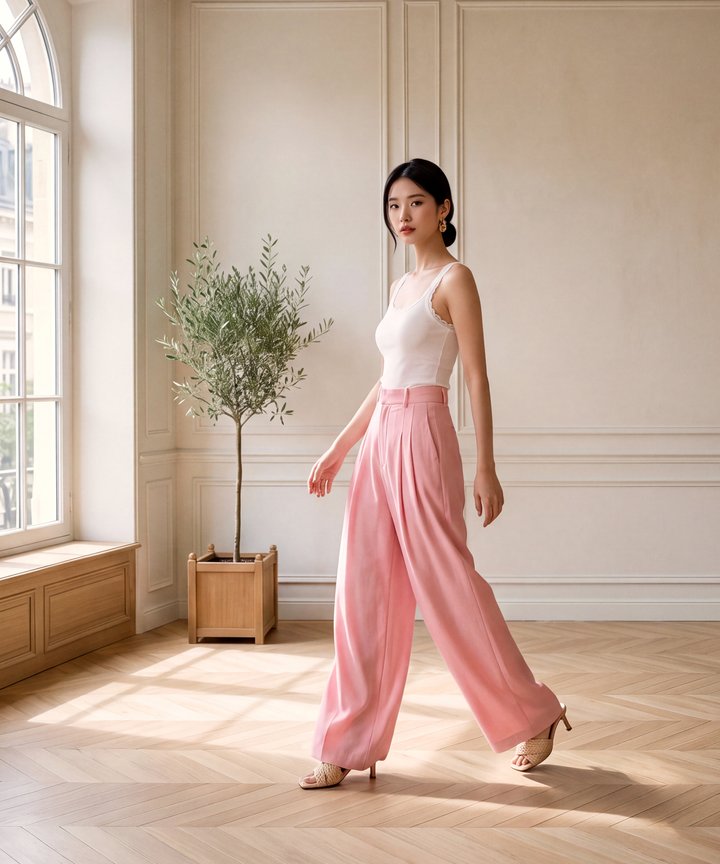 Fay Flared Pants - Pink
