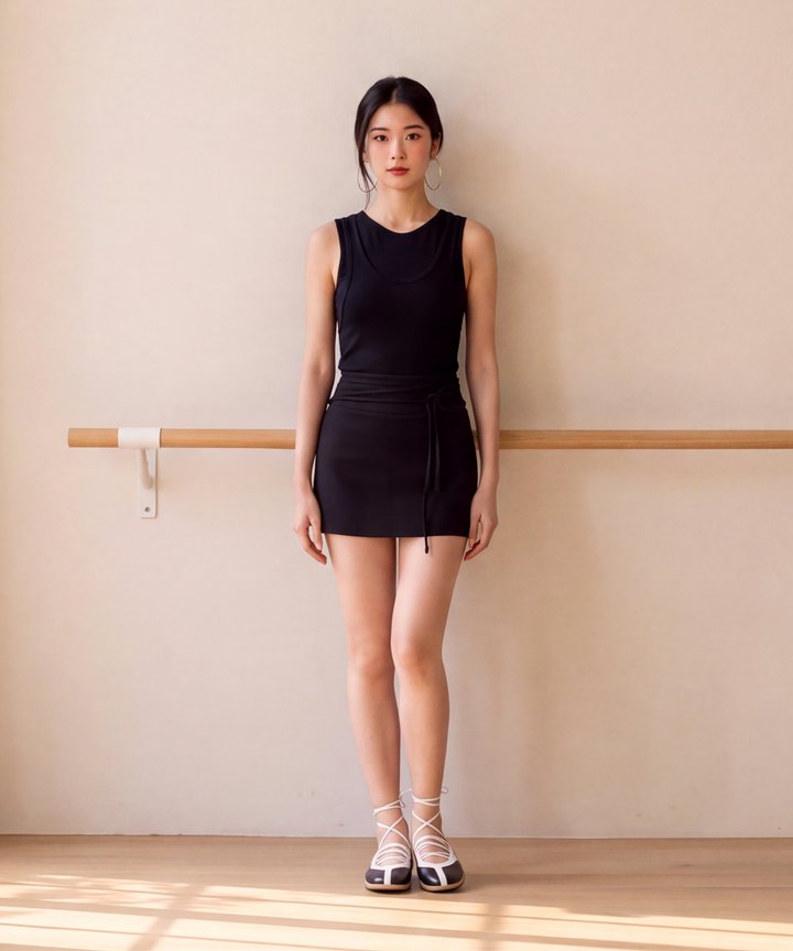Lana Overlay Tank - Black