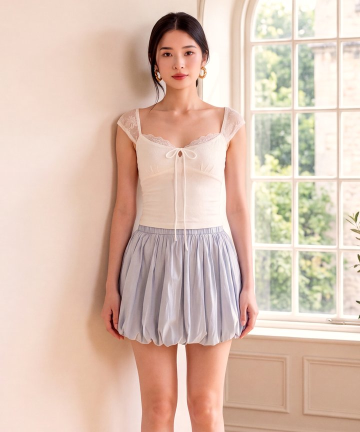 Moxy Bubble Skirt - Blue